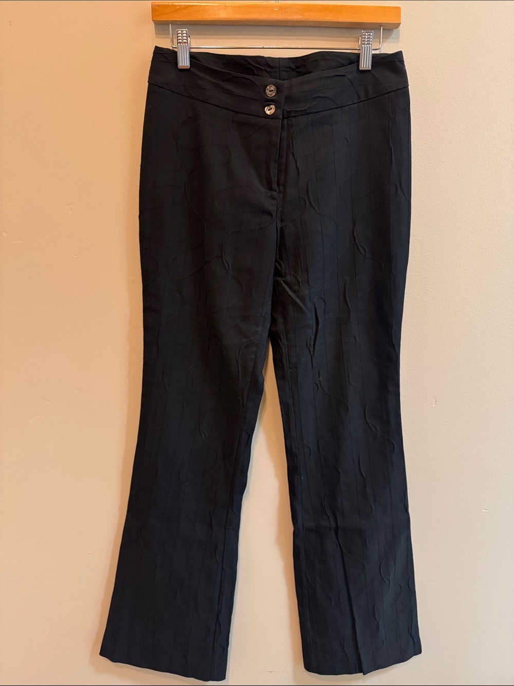 Black Boot-Cut Women's Dress Pants